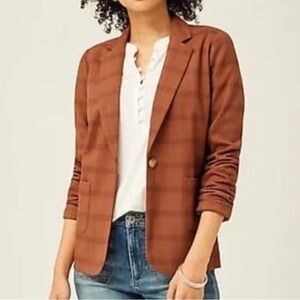 J Jill Blazer with Notched Lapels and Ruching